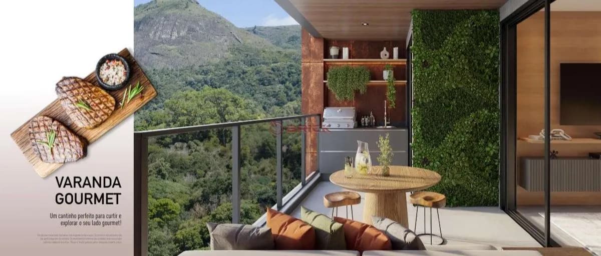 Apartamento com 3 quartos sendo 1 suíte, 105 m² em Agriões - Teresópolis/RJ.
