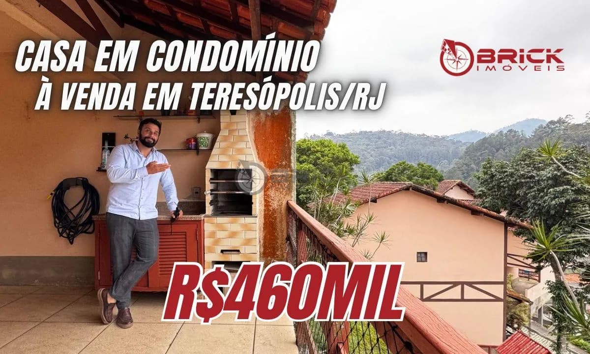 Casa à venda com 3 quartos, 100 m² na Tijuca - Teresópolis/RJ.