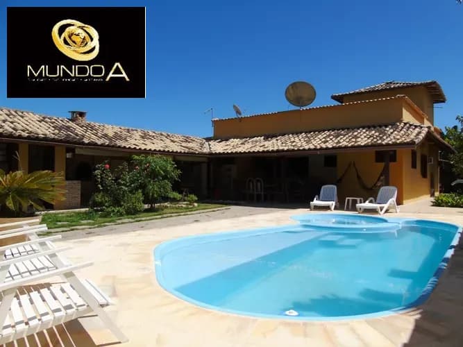 Casa de Condomínio com 4 quartos para temporada